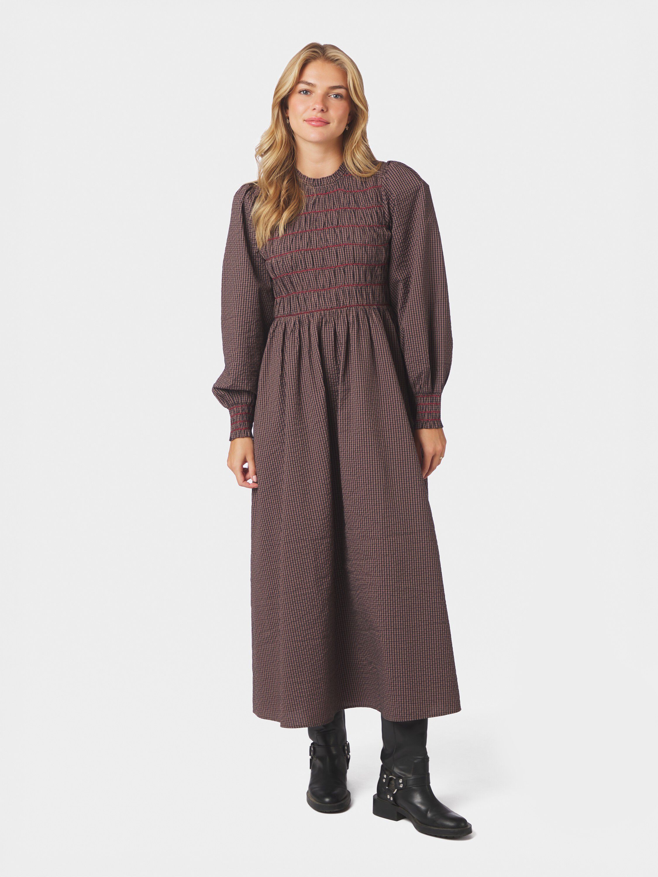 Malinoa Check Dress