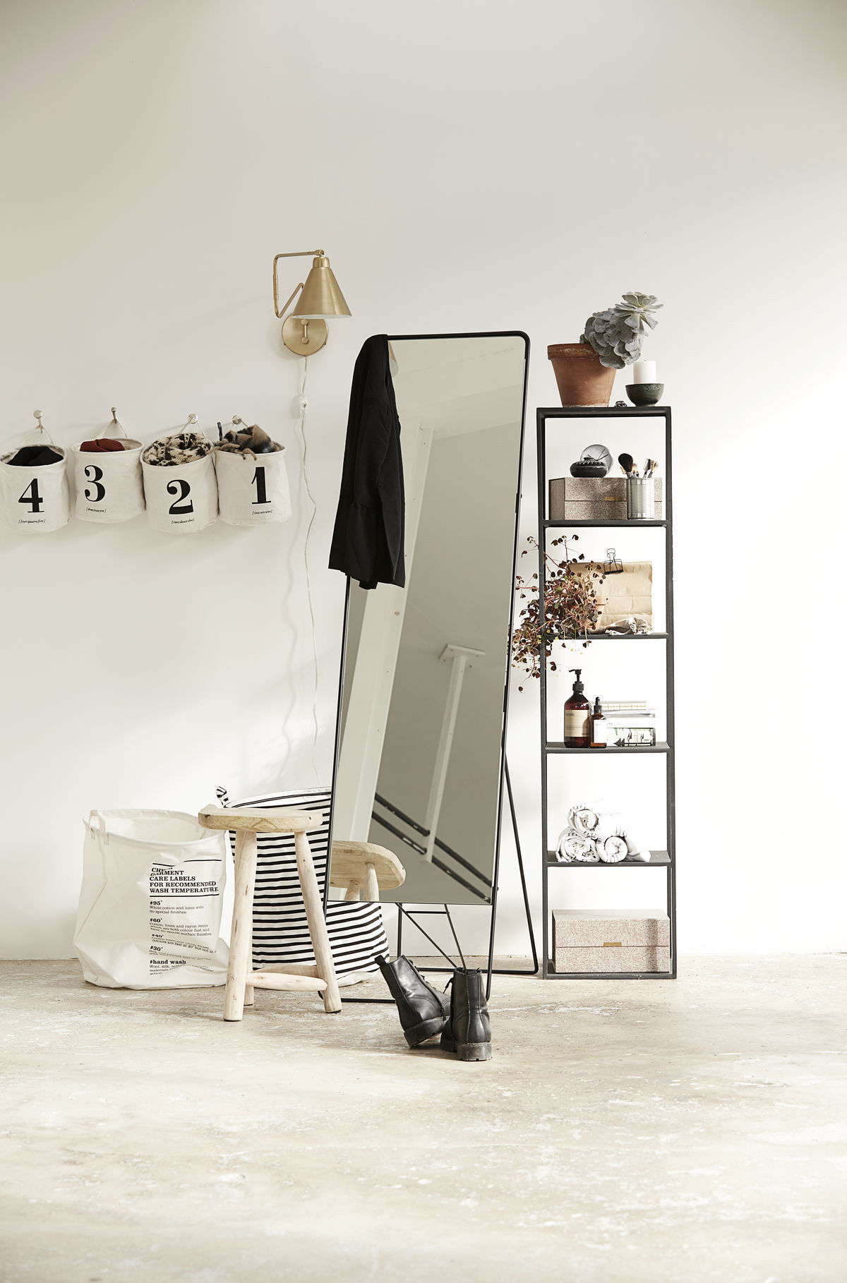 Vaskepose, Stripes, Svart