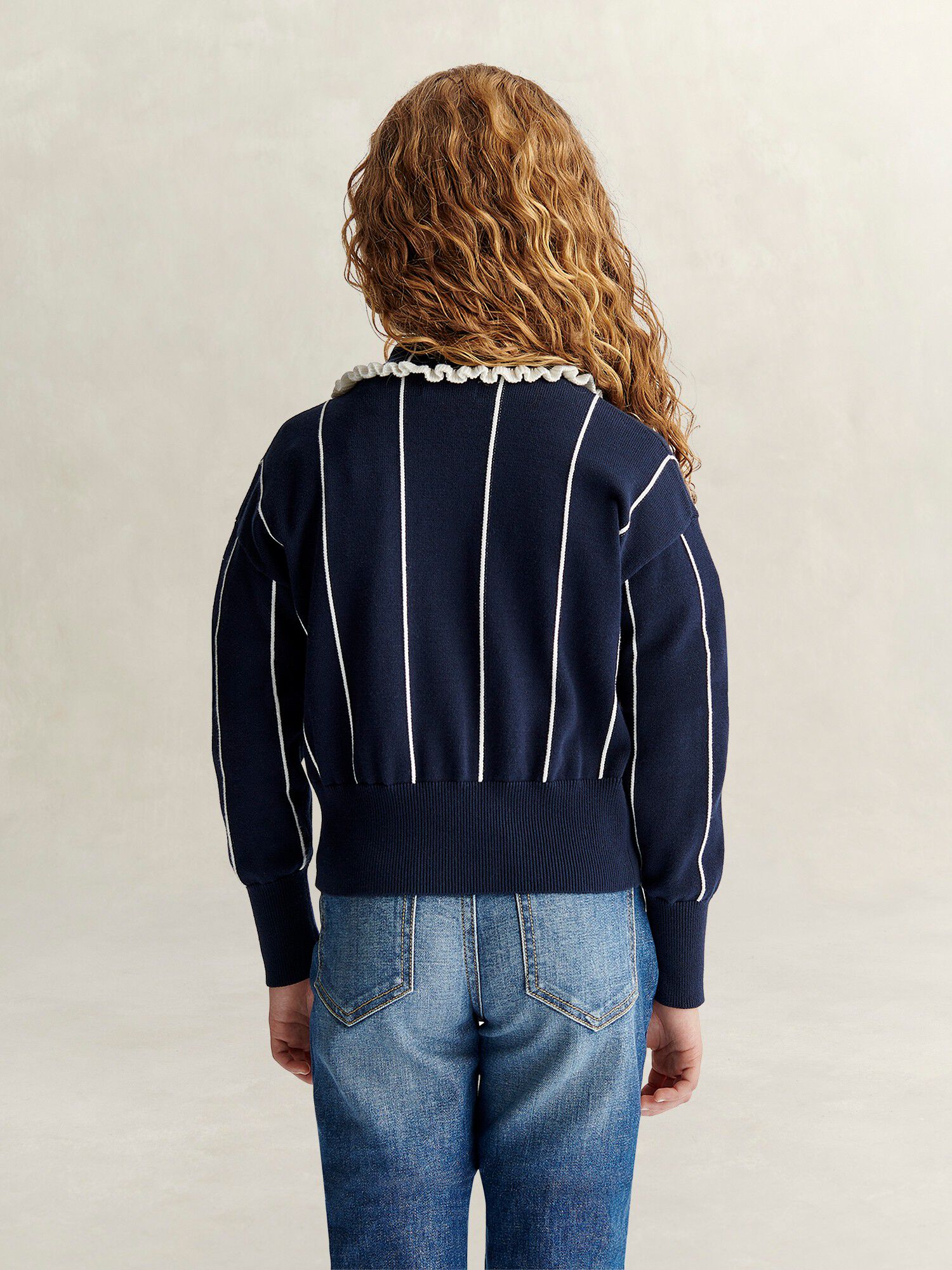 Striped Knitted Cardigan