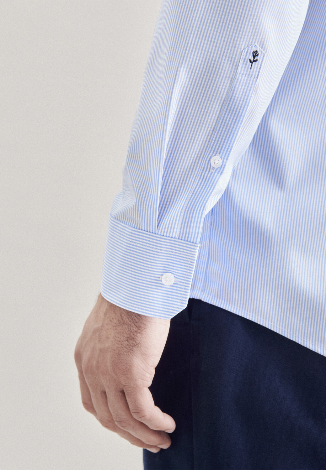 Business Shirt Regular Long sleeve Kent-Collar Stripes