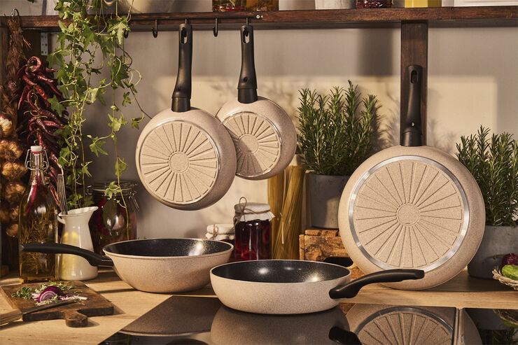 Ledro Stegepande 28 Beige Rund Alu