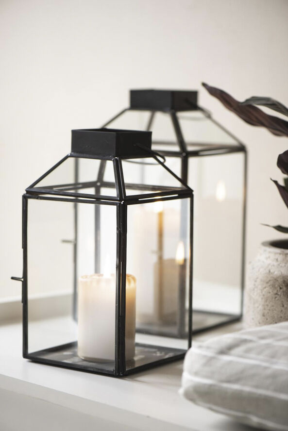 Lanterne Norr skrå glastop