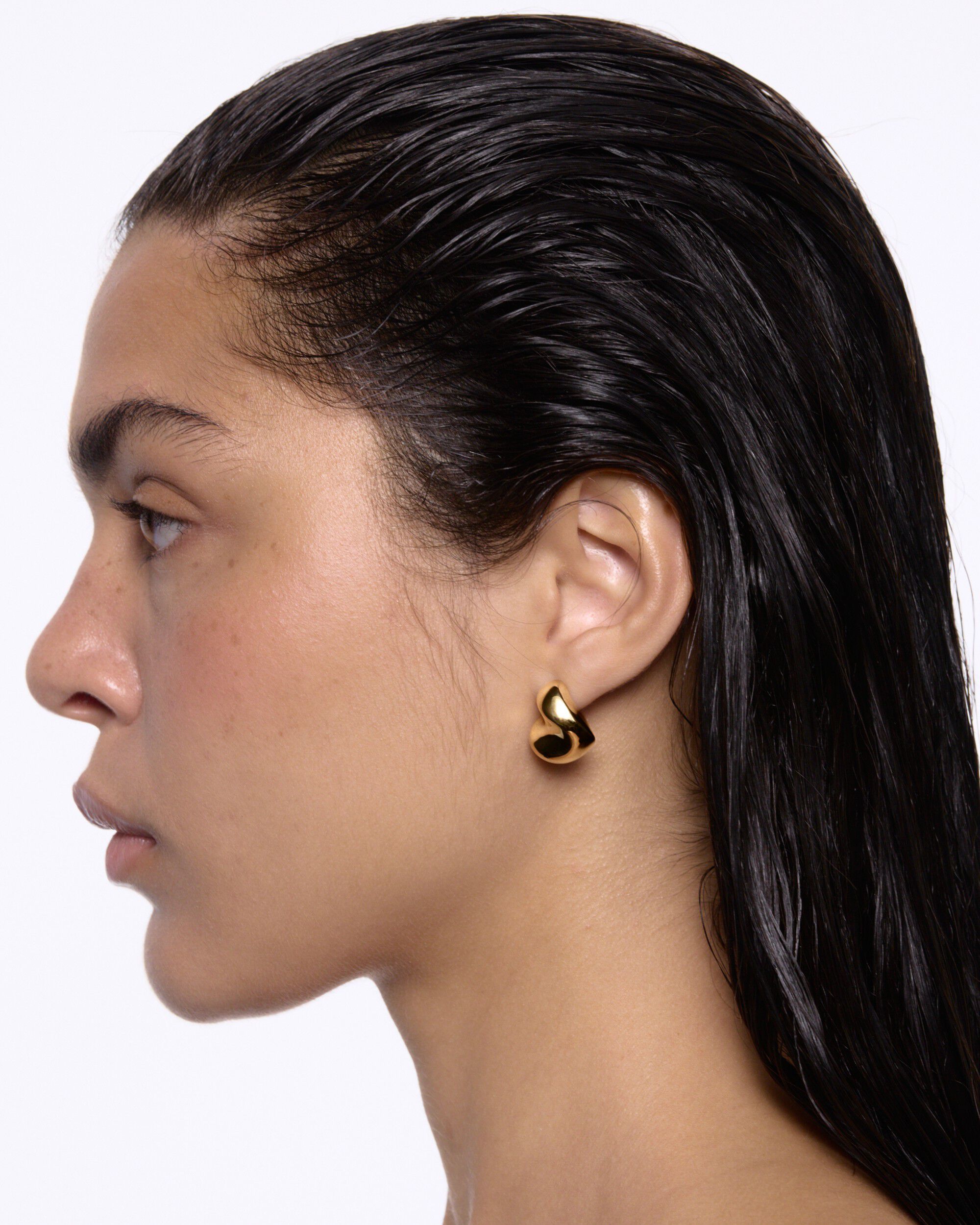 Saddle Earring Small Gold