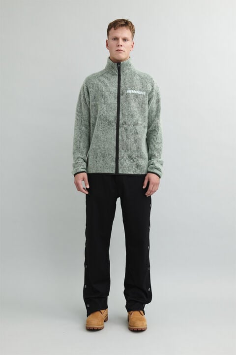 Janitor'' Double Layer Zip Cardiga