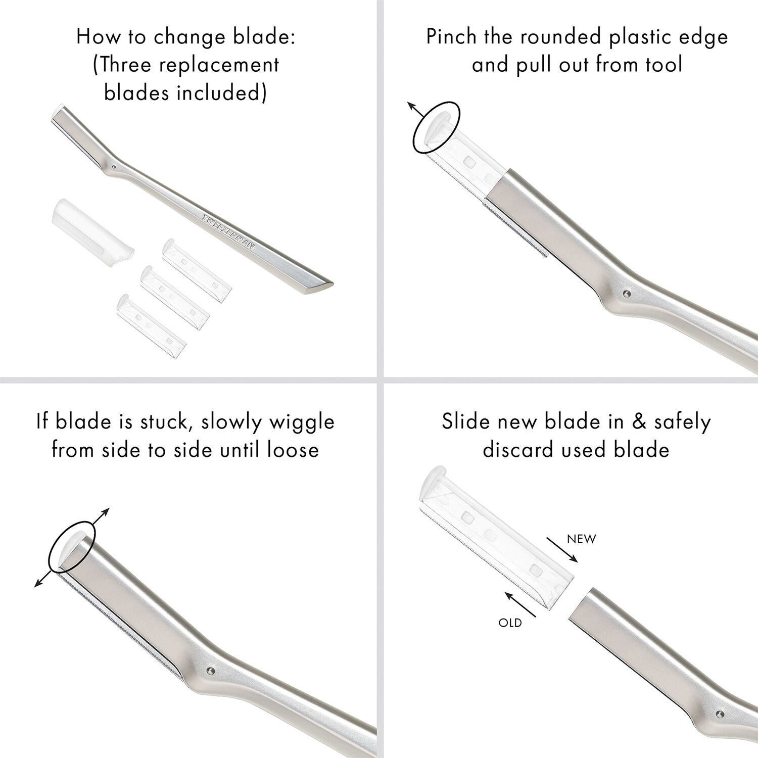 TWEEZERMAN Facial Razor Replacement Blades