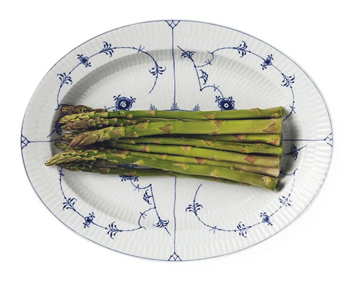 Musselmalet Riflet 30,5 cm. fad