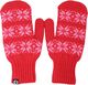 Danicebird Wool Mittens Bright Red STAR
