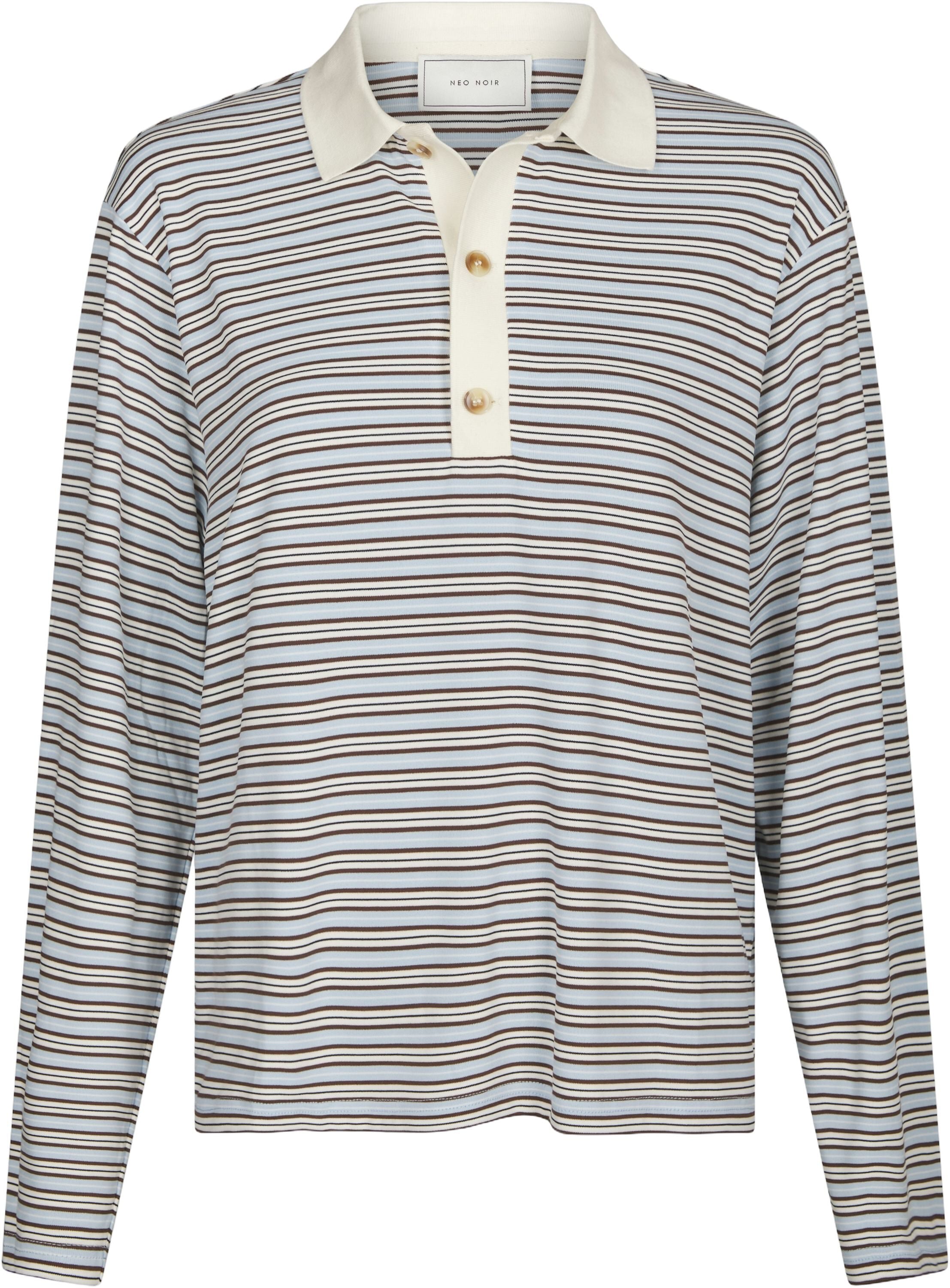 Lirenne Striped Polo Blouse
