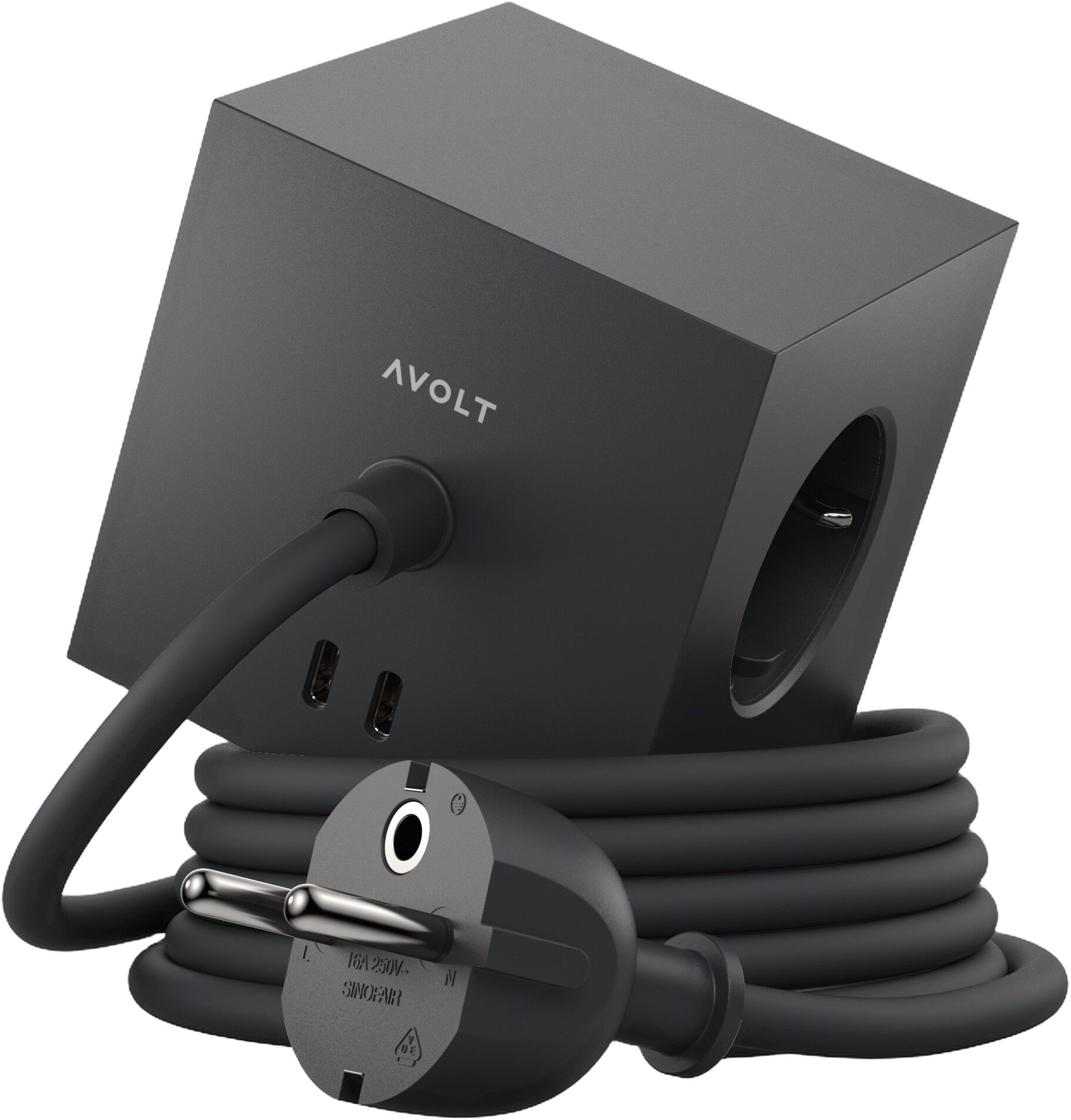 Square 1 - USB-C - 3m F EU - Stockholm Black