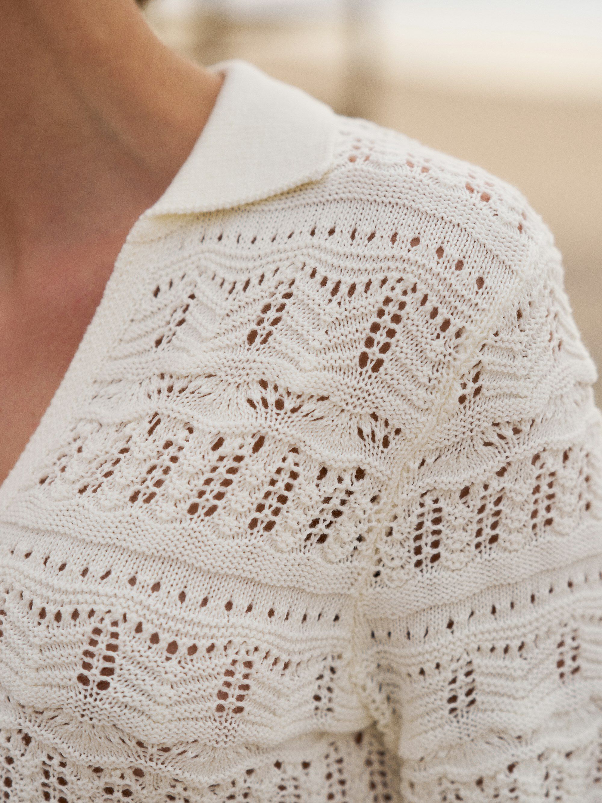 Marisini Stitch Polo Knit Top