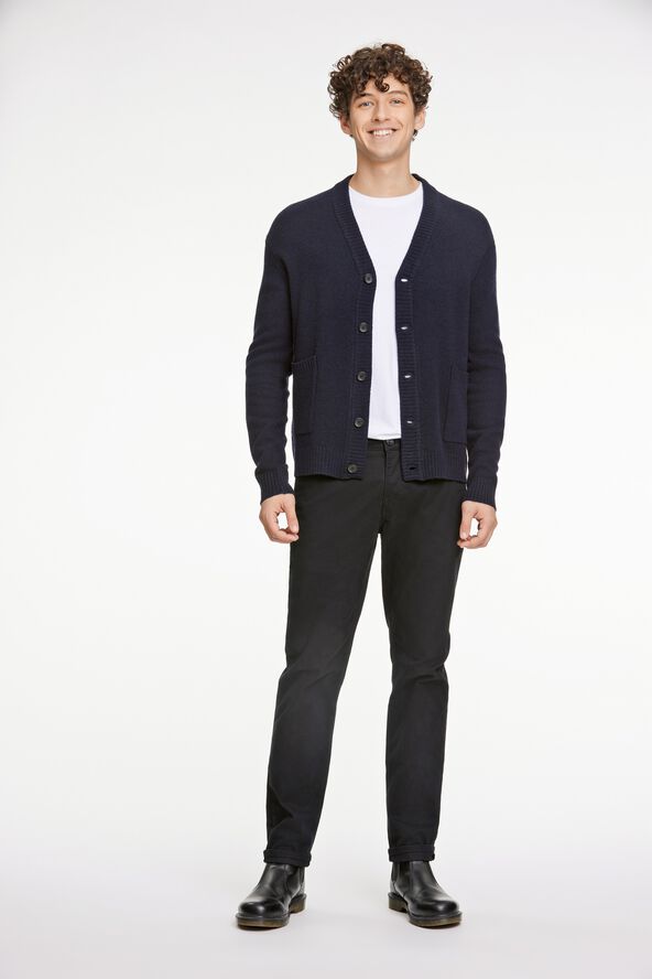 Lambswool button cardigan