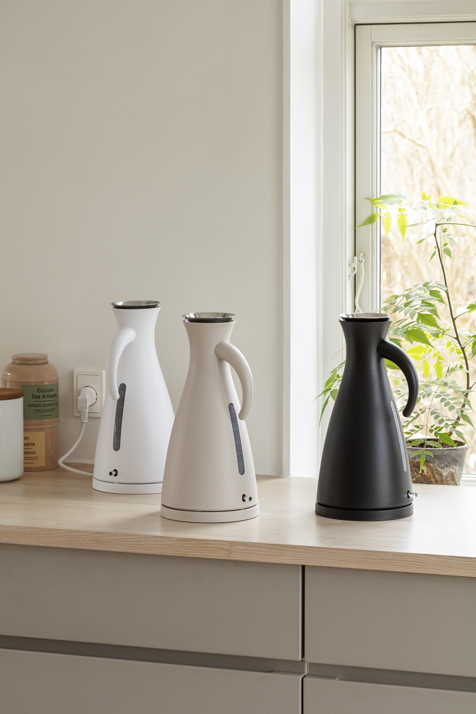 Elkedel 1,5 l Matt White