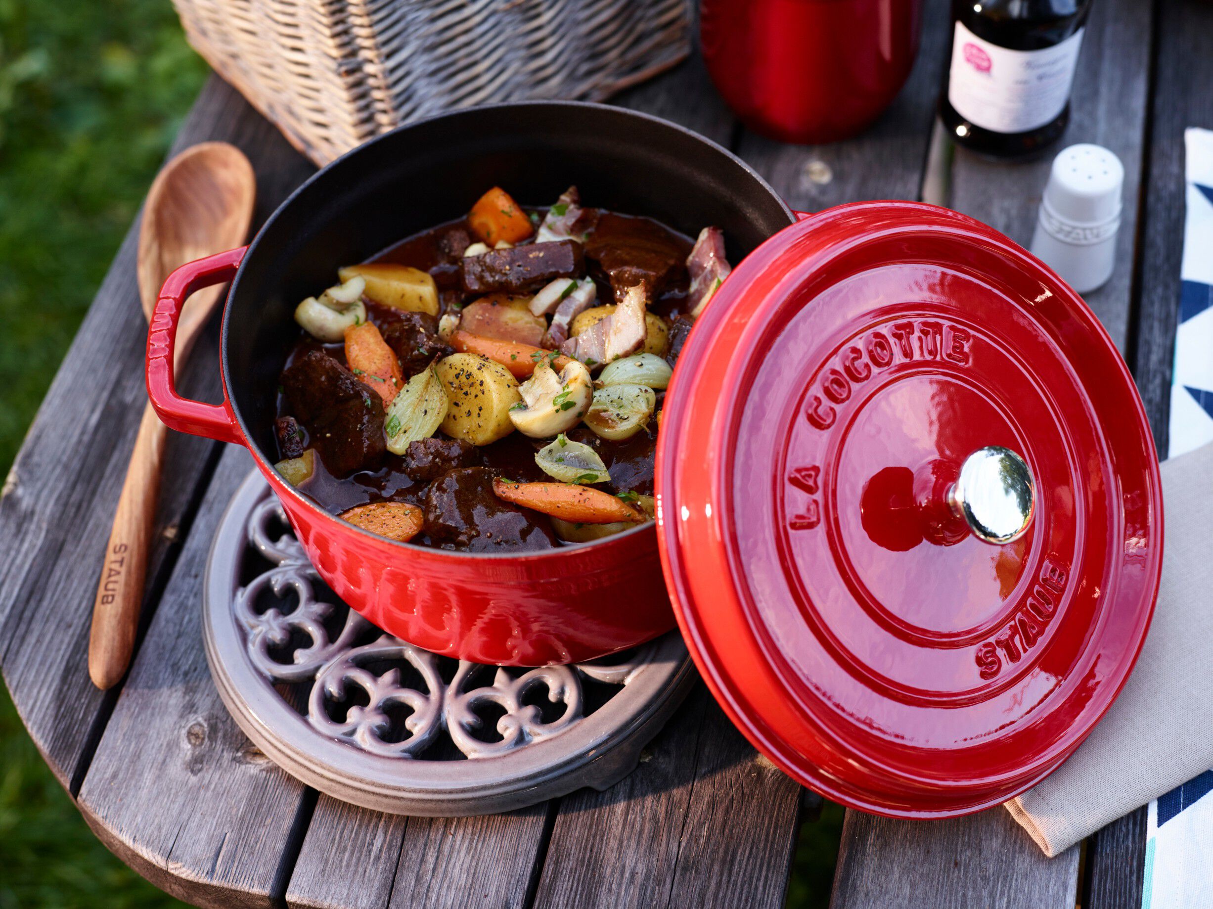 Bordsk&aring;ner Lilly 23cm Graphite grey Staub