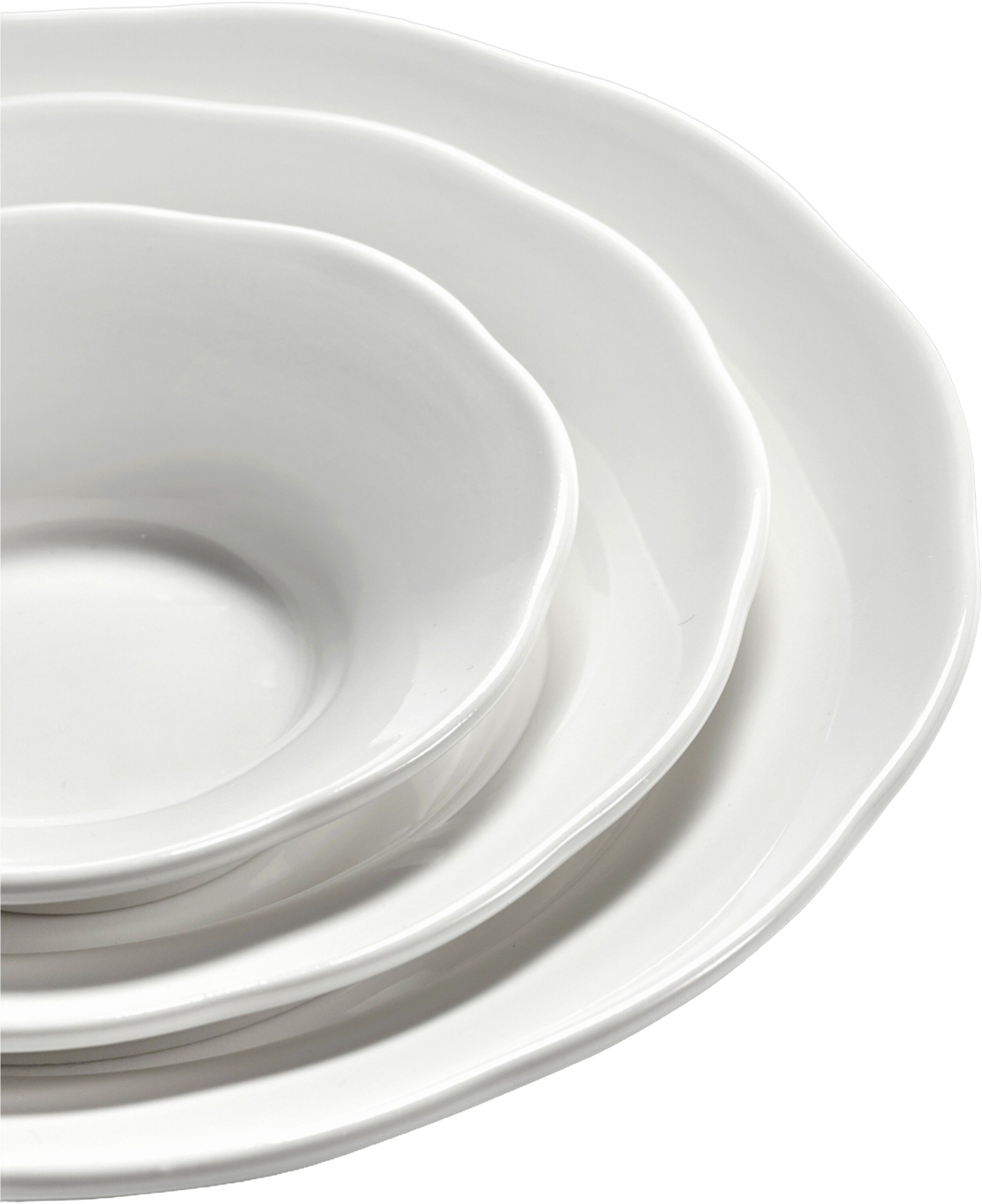 DEEP TAPAS PLATE WHITE SILHOUETTE