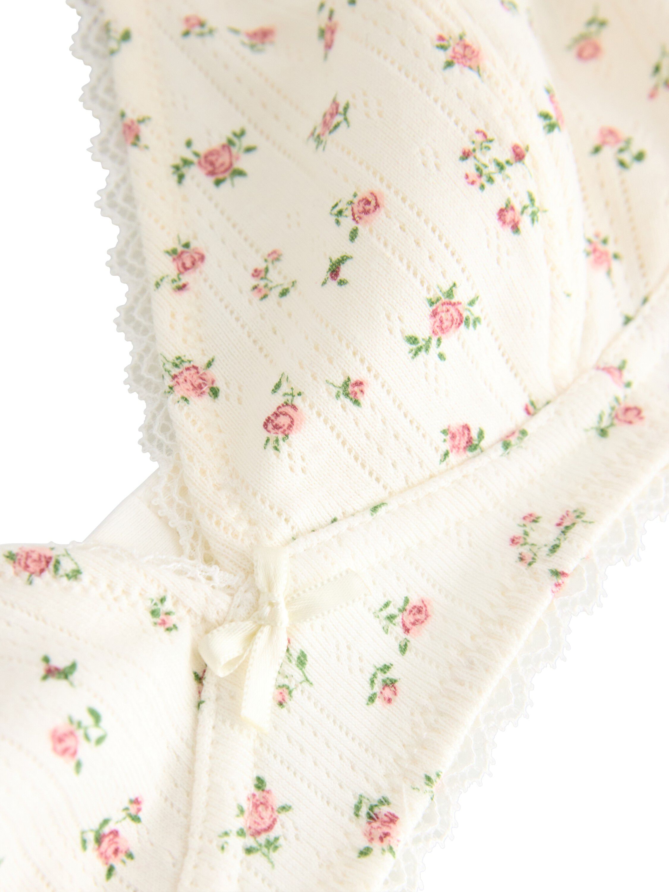 Bra soft top POINTELLE cotton