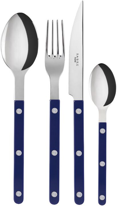 Bistrot Solid / 4 pieces cutlery set / Navy blue
