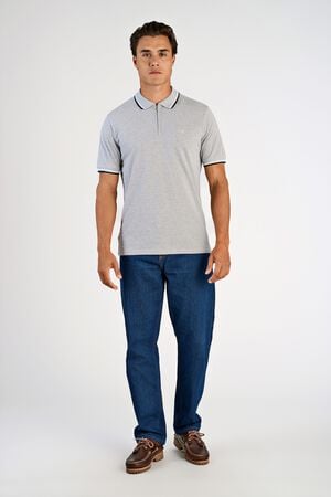 Polo shirt with zip recycled
