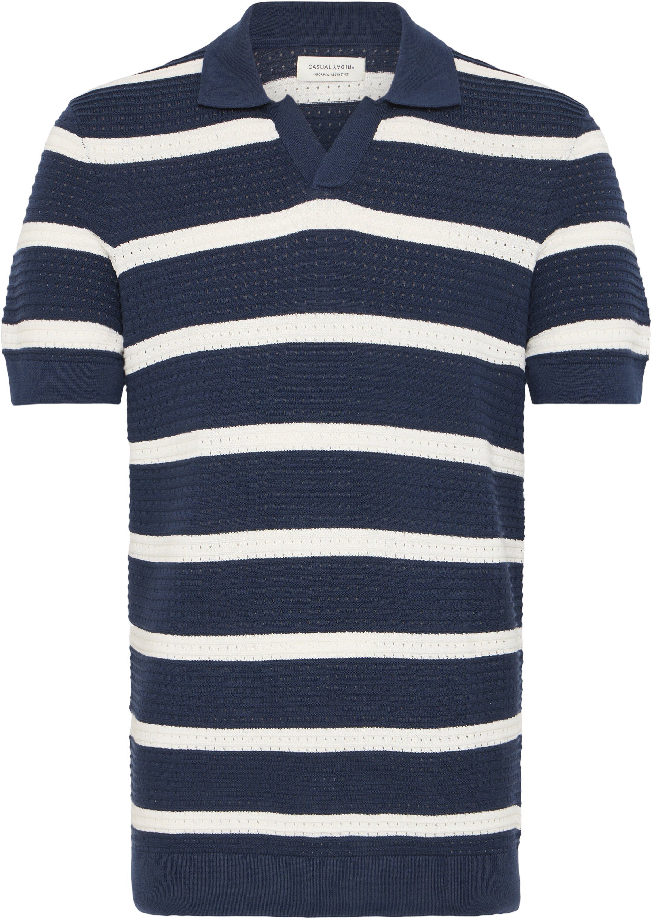 CFDAHLIN SS STRIPED POLO KNIT