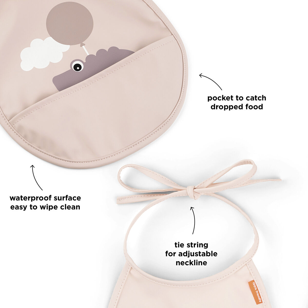 Mini hagesm&aelig;k m/lomme 2 stk. Happy clouds Pudder