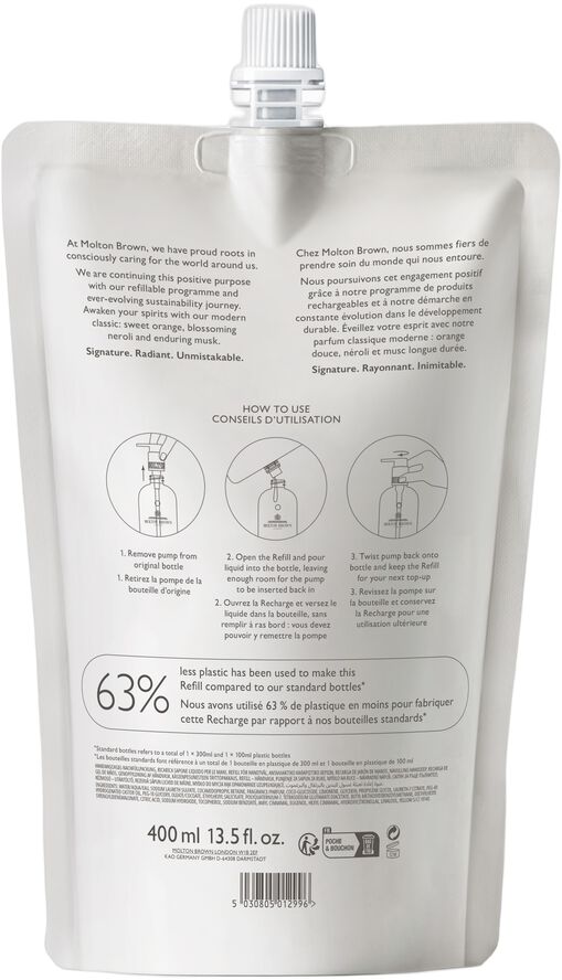 ORANGE & BERGAMOT HAND WASH REFILL