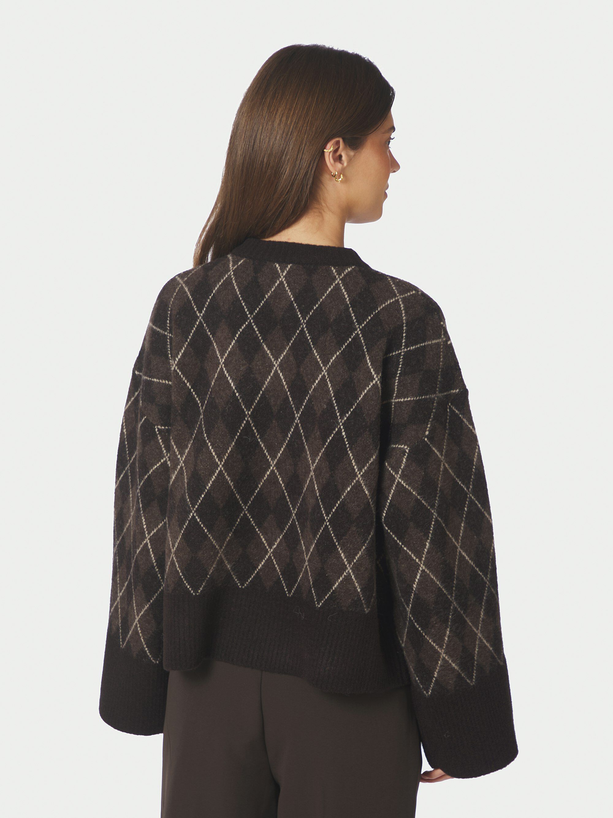 Kick Check Knit Blouse