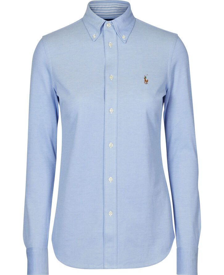 Knit Cotton Oxford Shirt