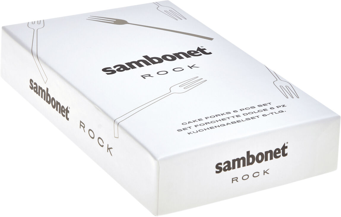Rock, Edelstahl 18/10, kagegaffels&aelig;t 6 pcs.
