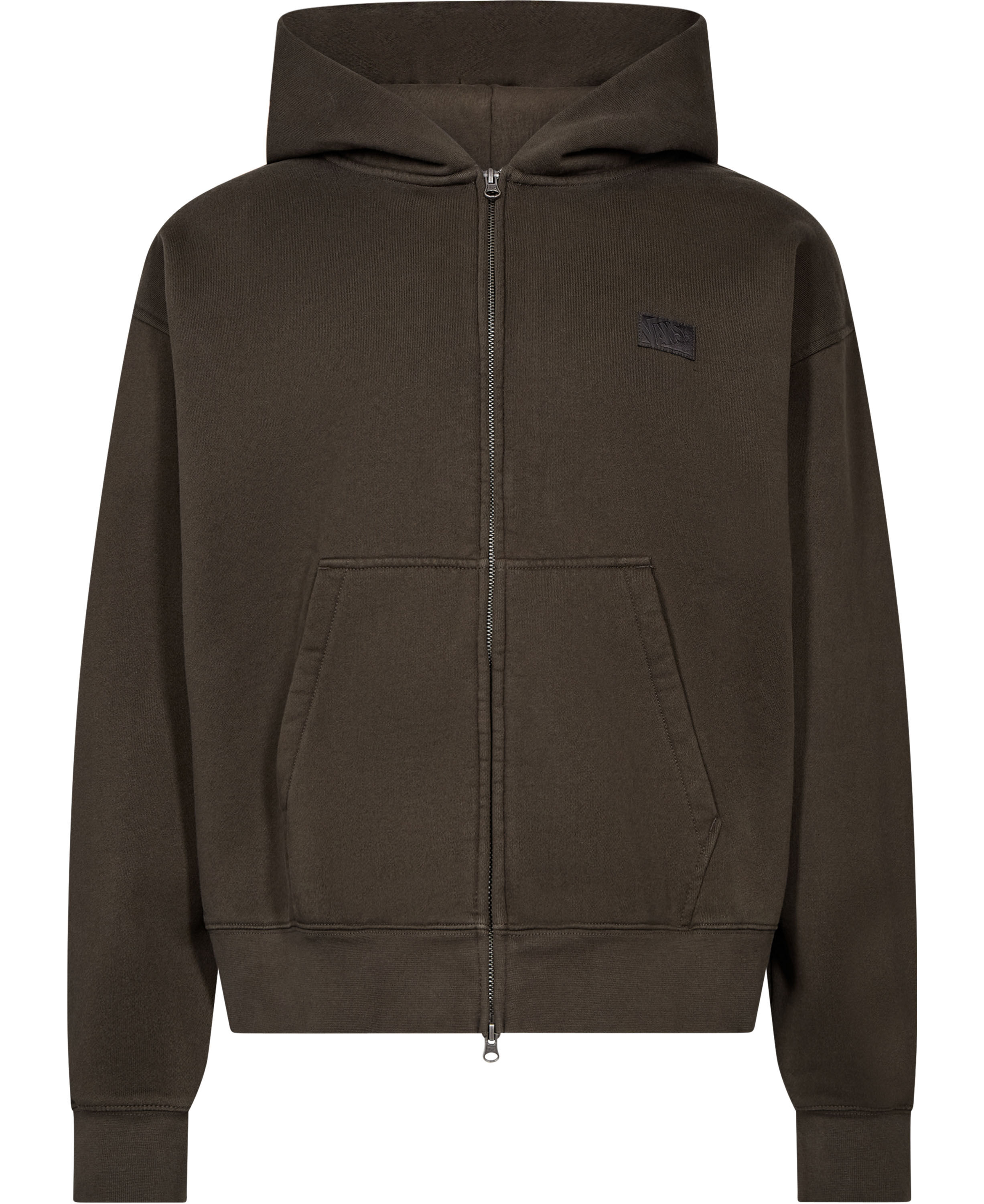 Premium Full Zip Hoodie Faded Black