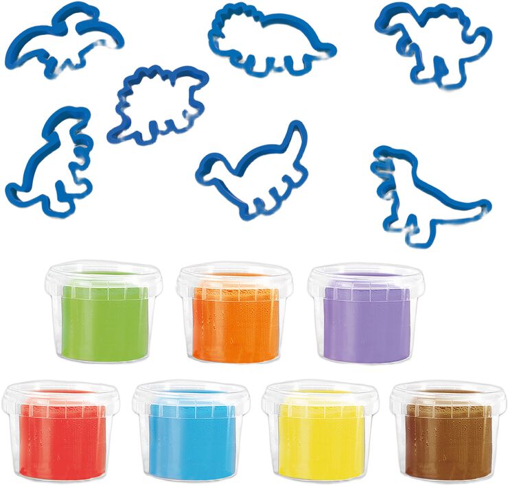 SES Creative - Modellervoks - Dino Megasæt med udstikkere