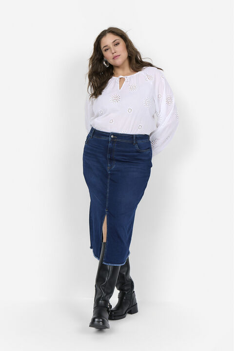 Curvy WA-GIT 1 Bluse Hvid