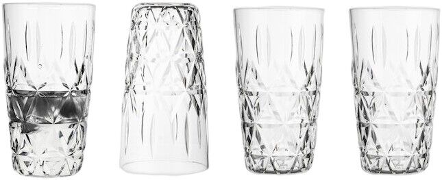 Picnic Juni tumbler, 4-pcs (6) Clear