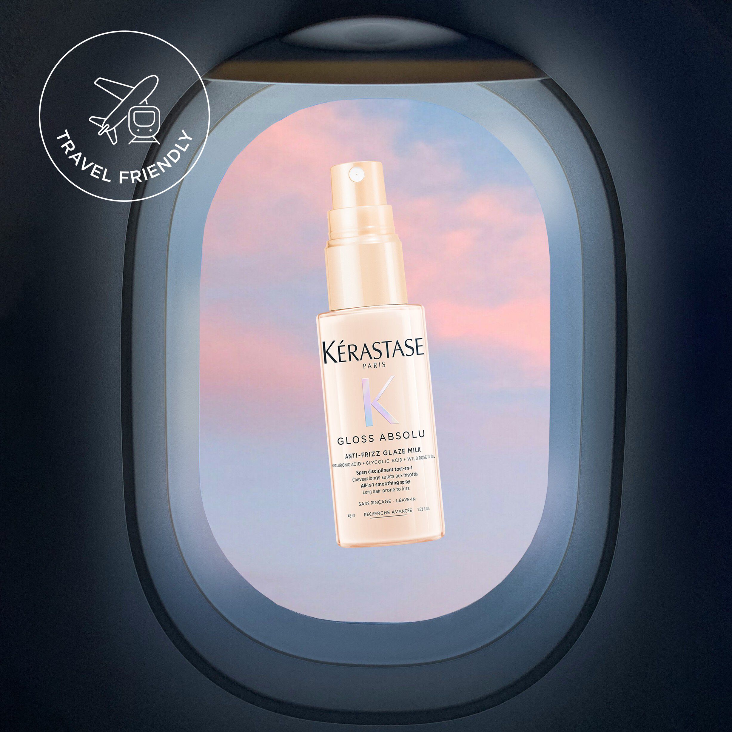 Gloss Absolu Anti-Frizz Glaze Milk Heat Protection Travel Size