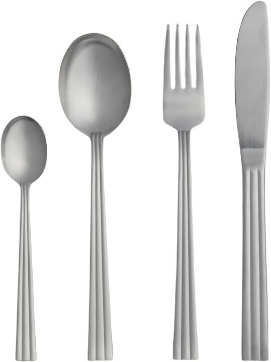 Bestikksett Thebe Edition 2024 16 deler Matt stål Recycled