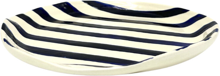Stripe Side Plate Organic
