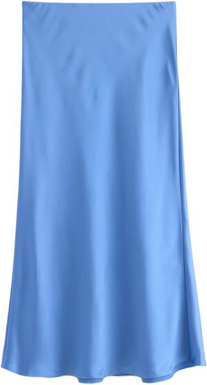 Sleek midi skirt with a slightly fl