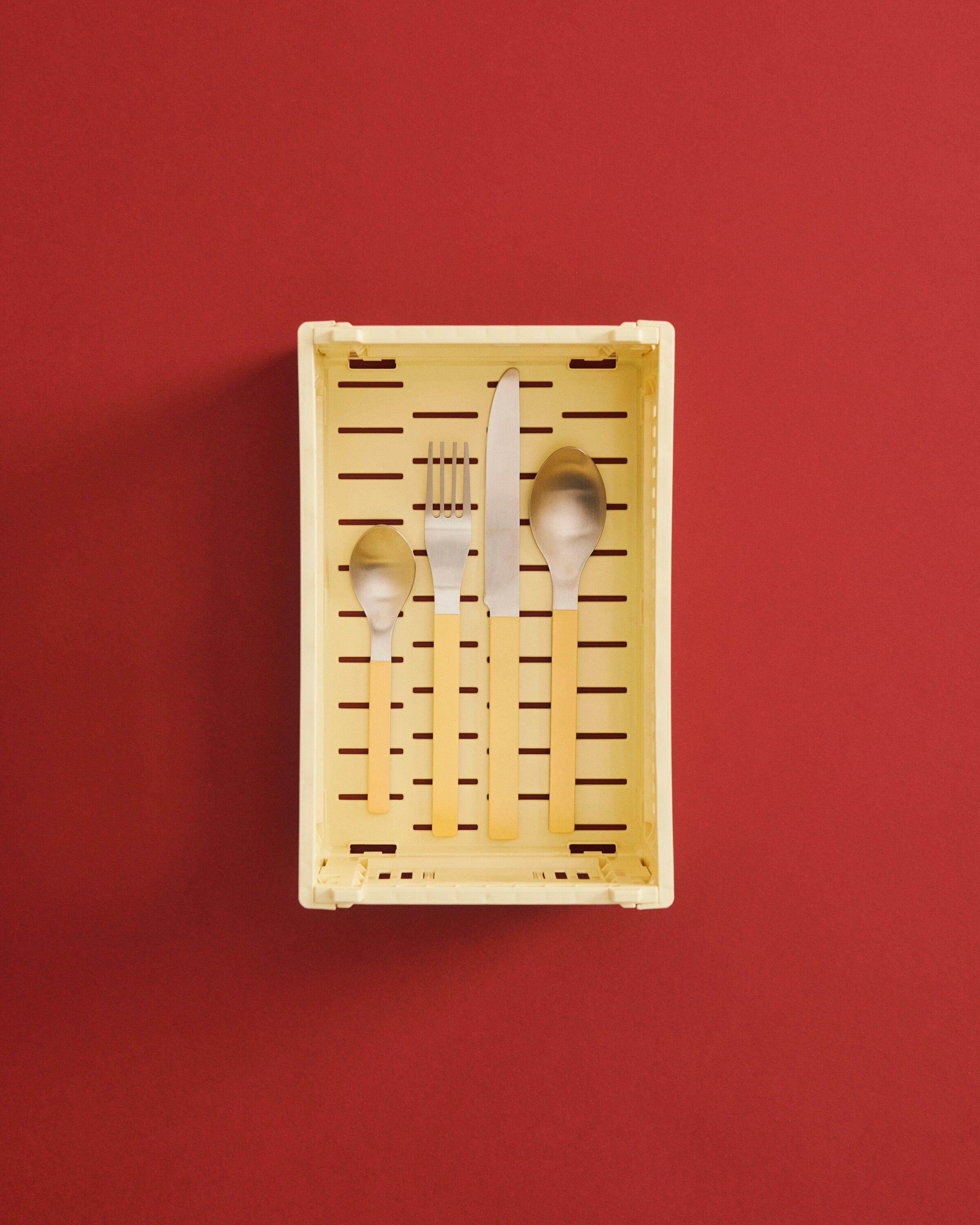 HAY Colour Crate-Small-Light yellow