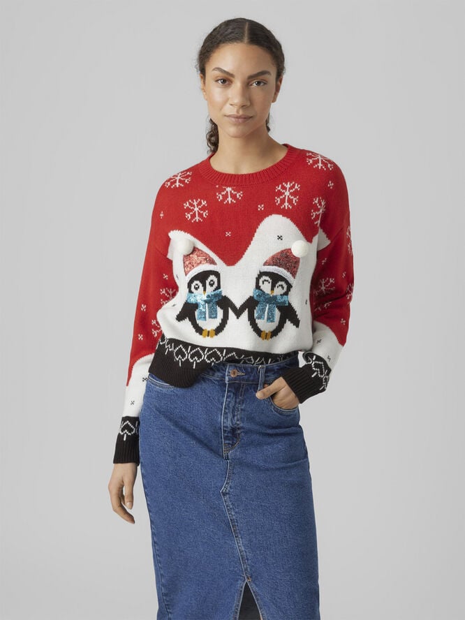 VMPENGUINLOVE LS O-NECK PULLOVER XM