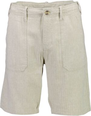 Linen blend herringbone shorts