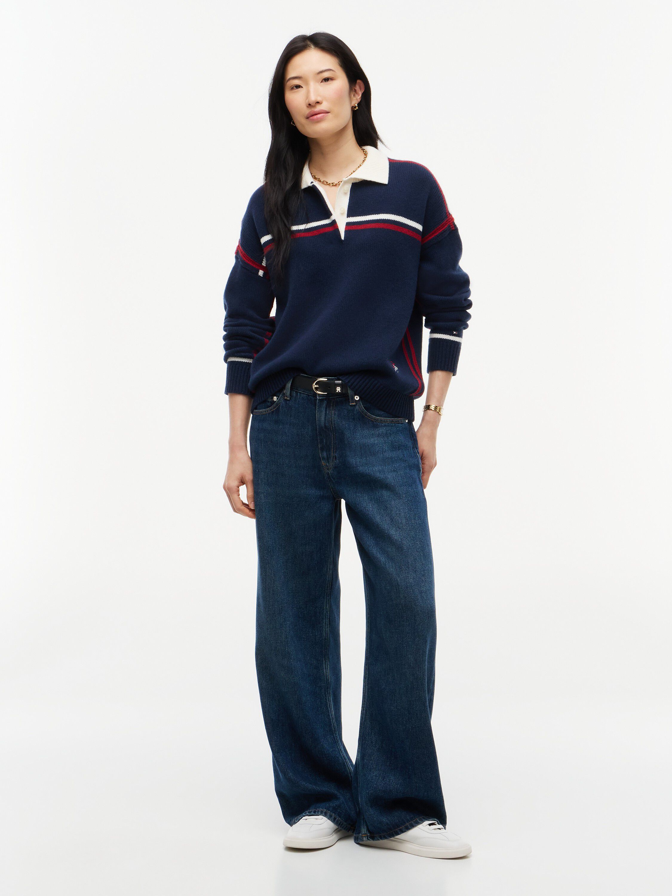 RWB POLO BOXY FIT SWT