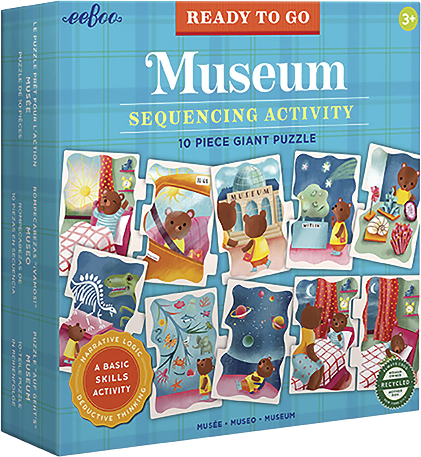 eeBoo - Jumbo puslespil 10 brk - Museum