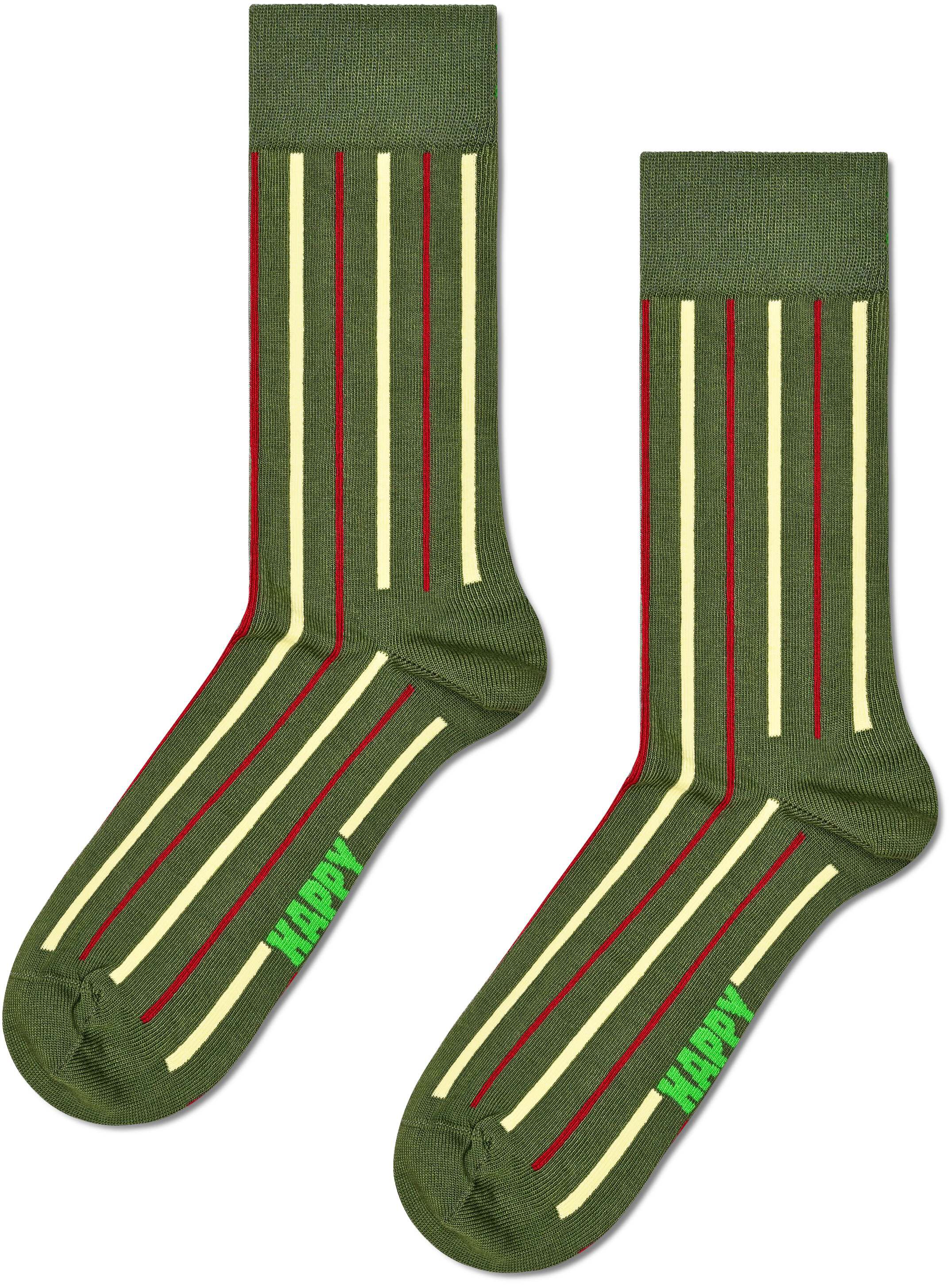 3-Pack Vertical Stripe Socks