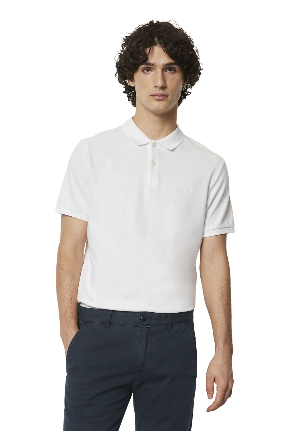 Polo, short sleeve, button placket,