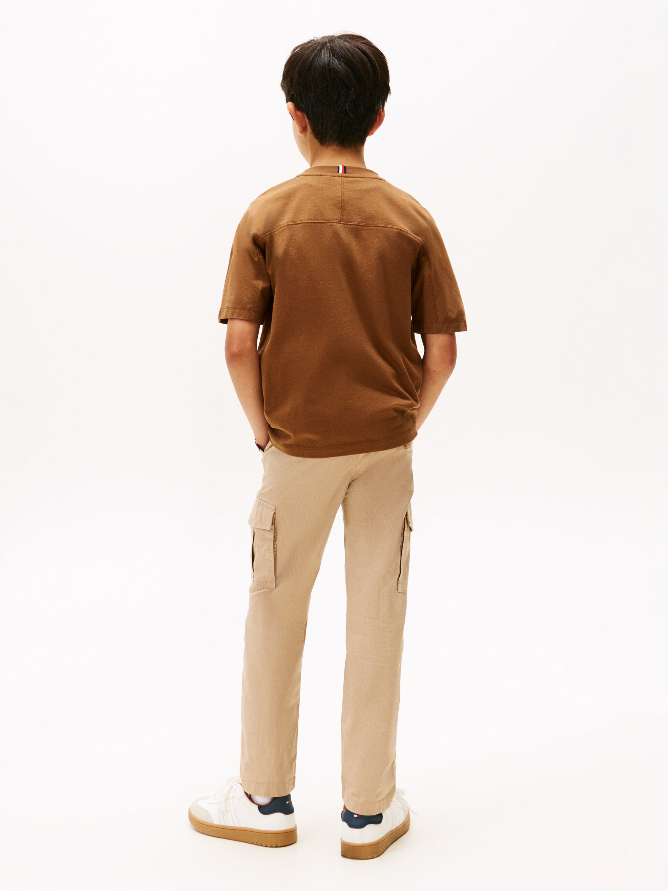 VARSITY RAISED PRINT TEE SS