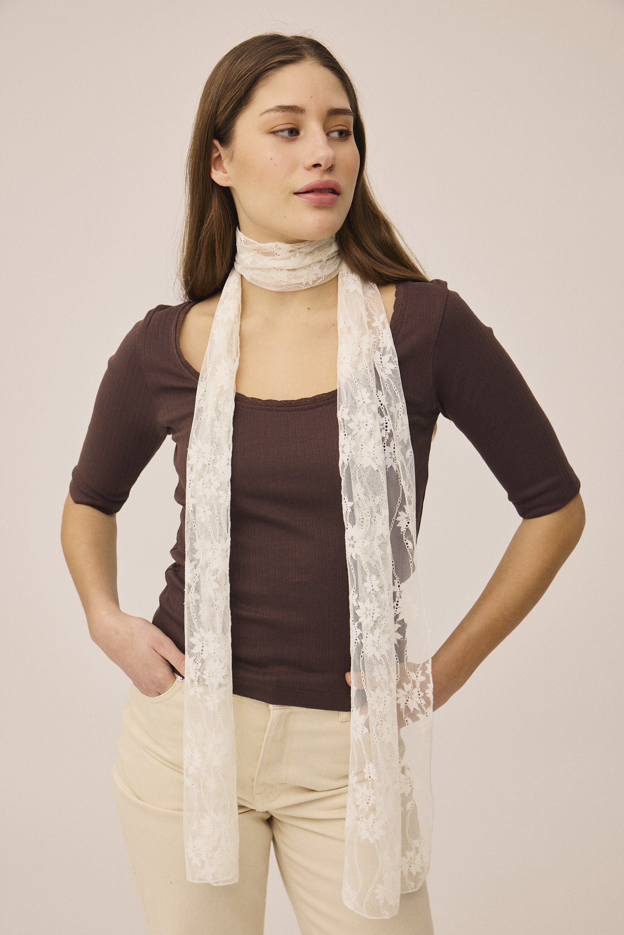 Summer 5 Rectangle Lace Scarf 20x200cm