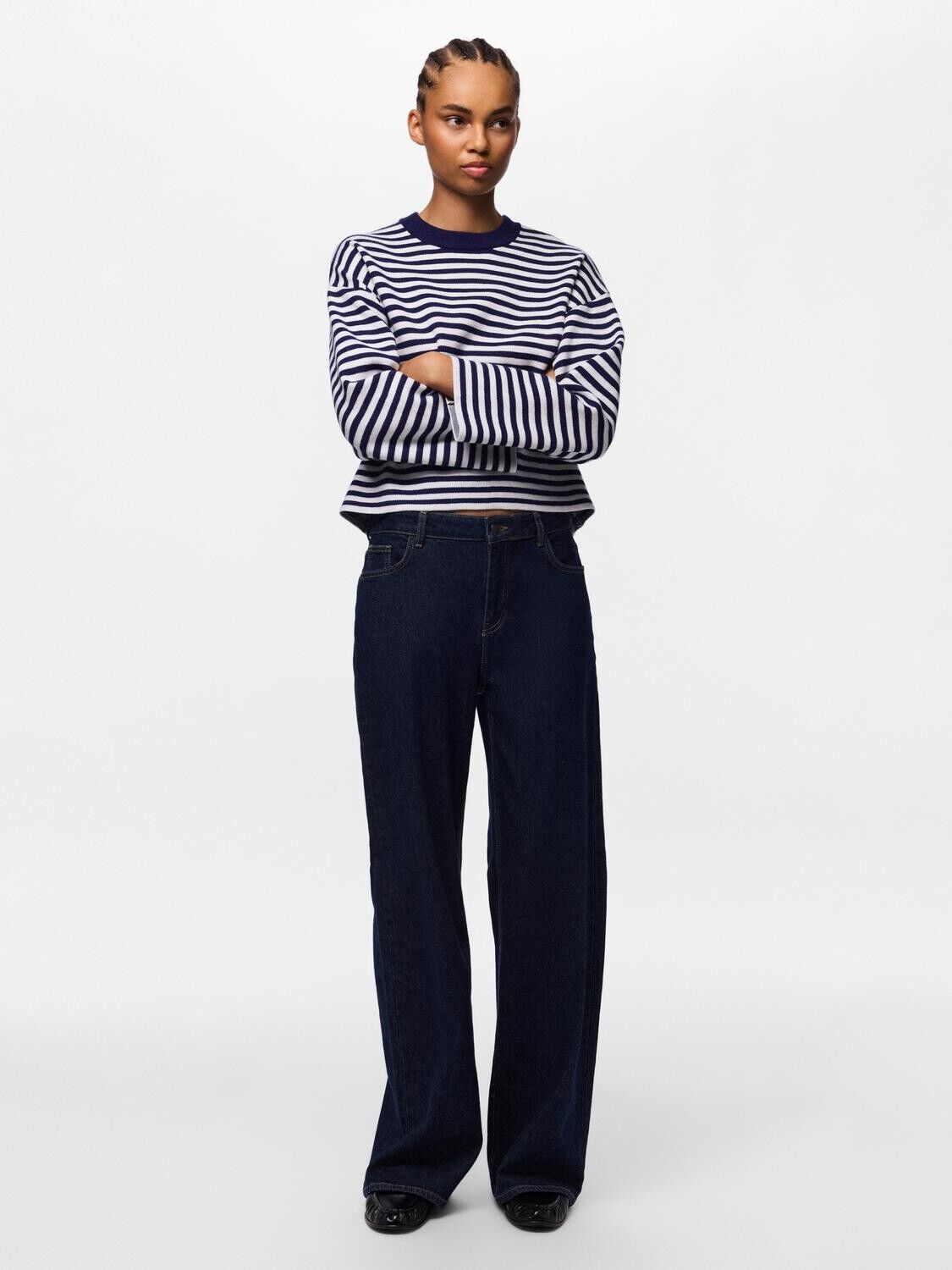 Pcjassy Ls O-Neck Knit Noos Bc