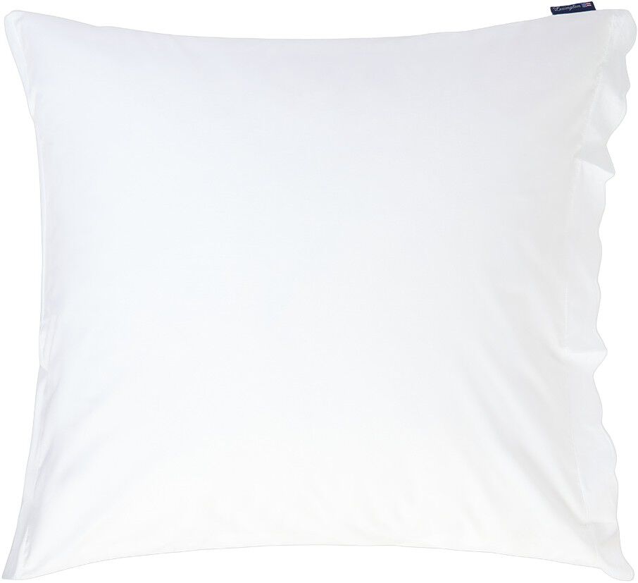 White Cotton Percale Scallop Wing Pillowcase