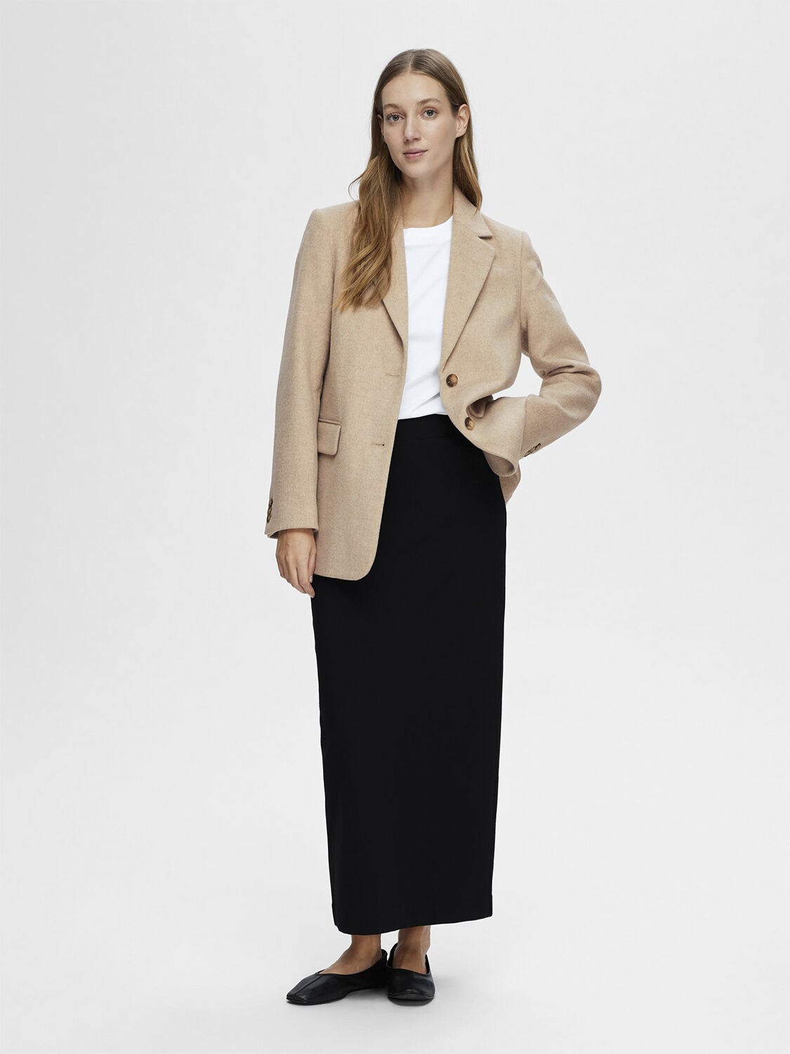 SLFSHELLY MW ANKLE SKIRT NOOS