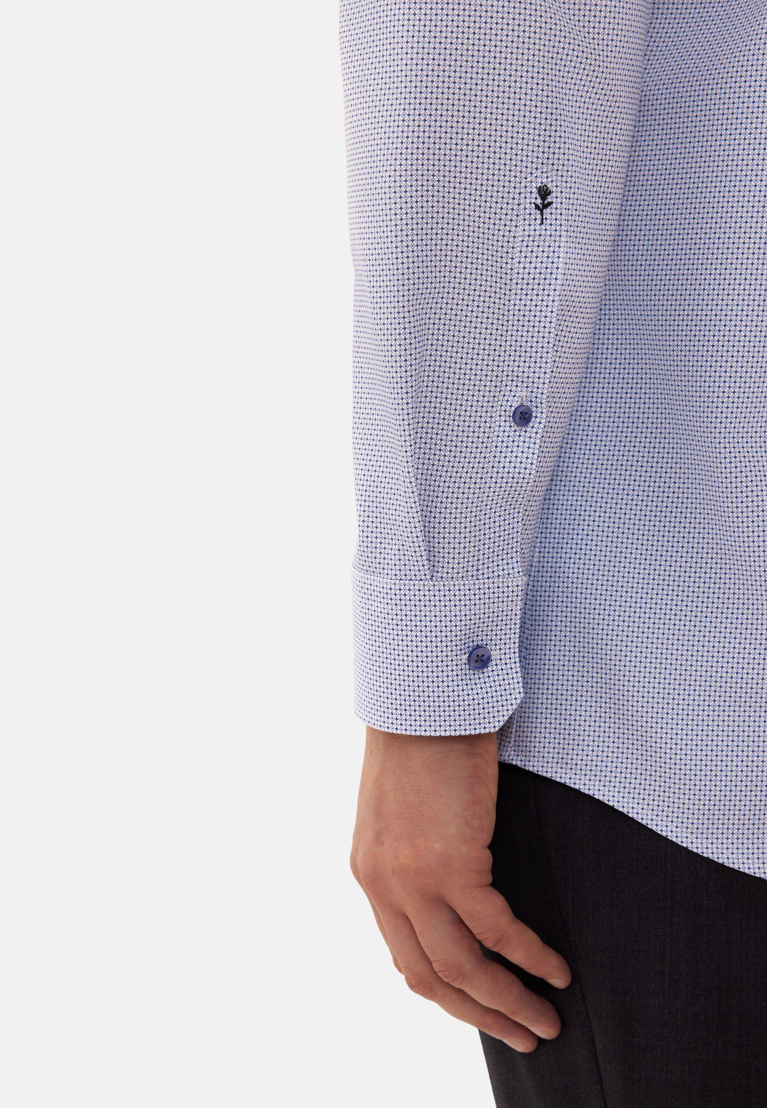 Business shirt Regular 1/1 Kent-Collar Print