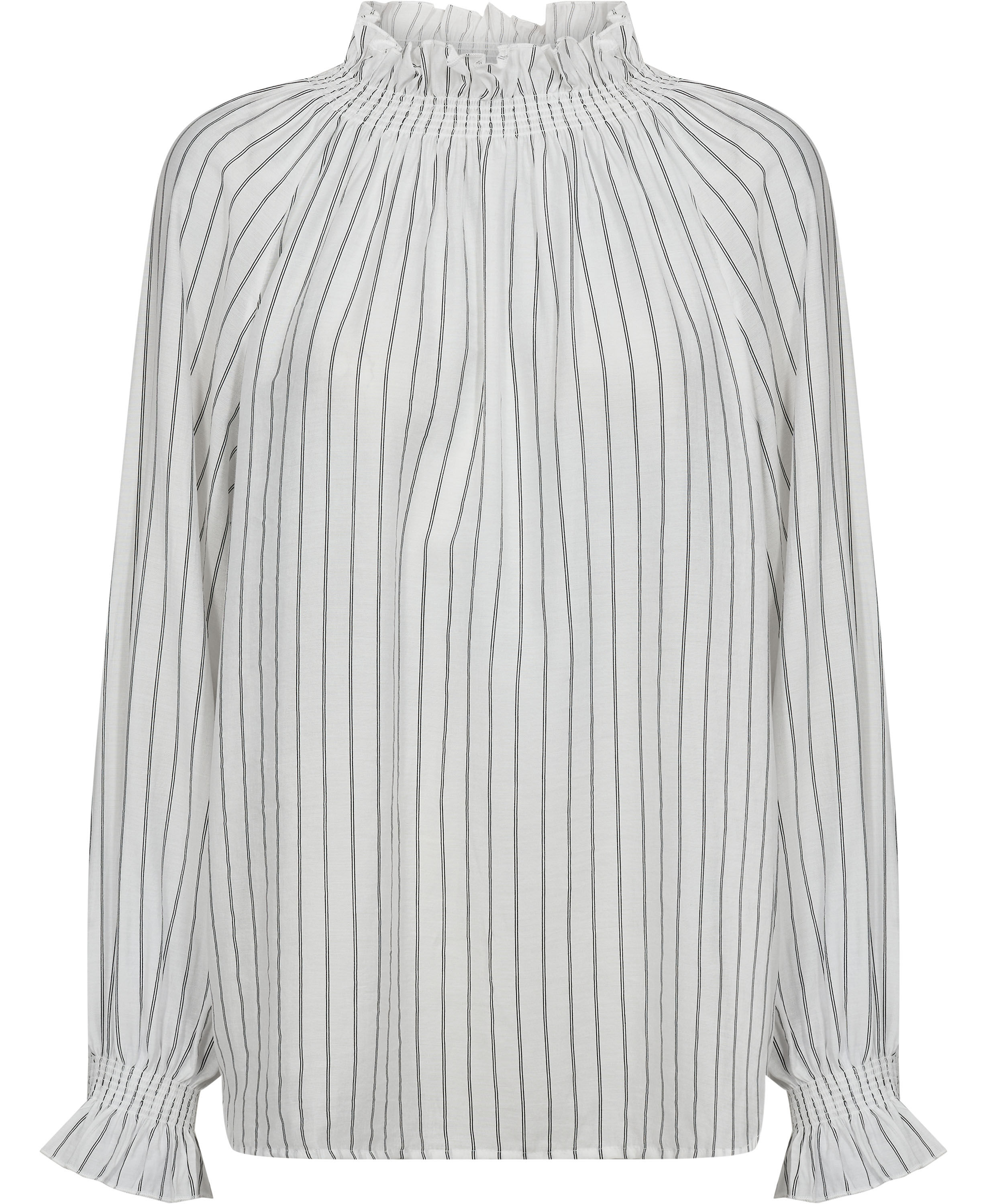 Grady 3 Lang&aelig;rmede bluse med h&oslash;j krave - LENZINGECOVERO