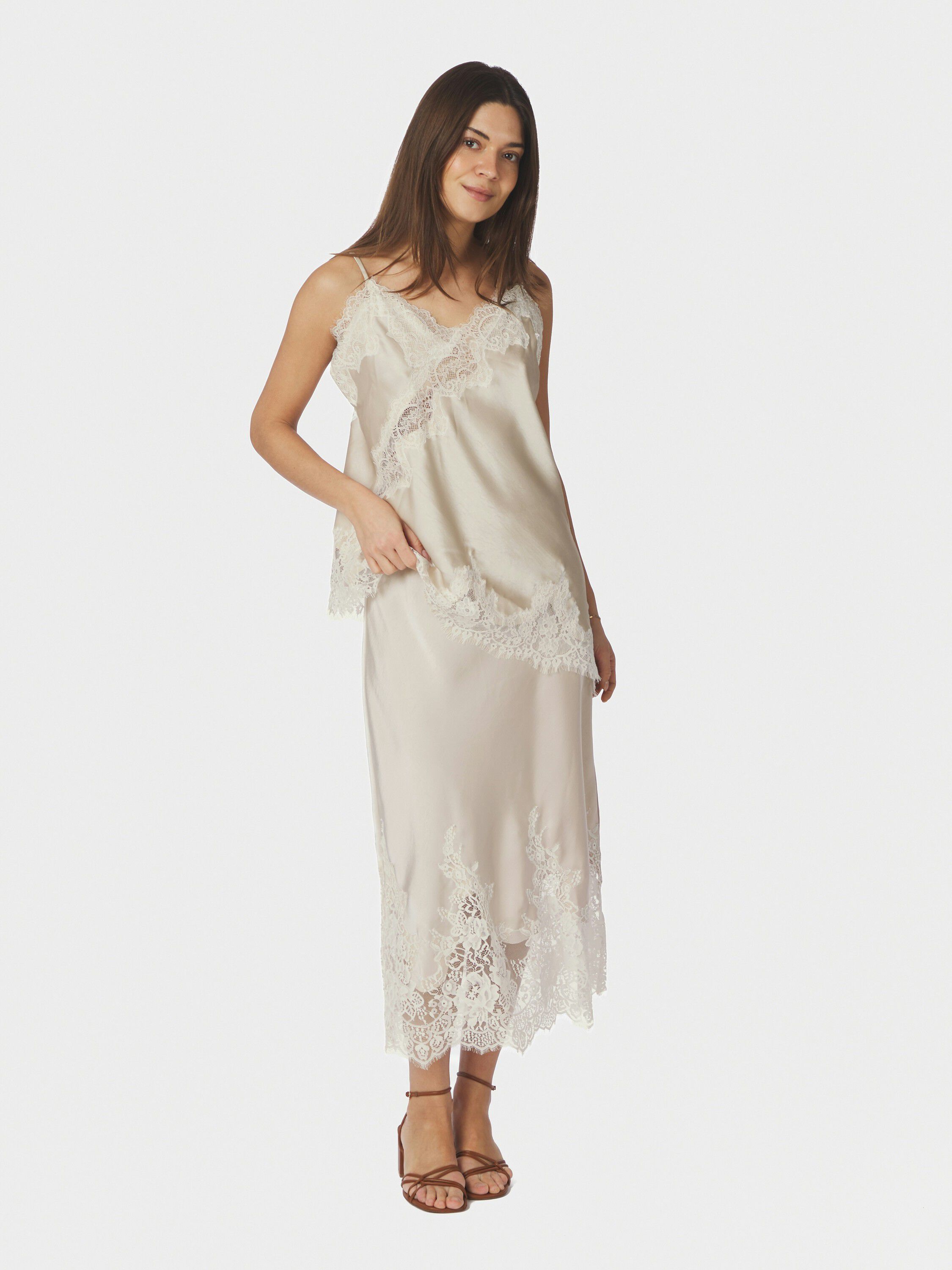 Yelina Heavy Sateen Skirt